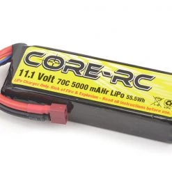 Core RC 5000mAh 11.1V 3S 70C LP LiPo - Deans
