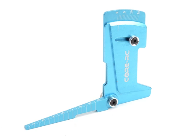 Core RC Alloy Camber-Ride Height Gauge - Blue 4 Core RC Alloy Camber-Ride Height Gauge - Blue - Image 2