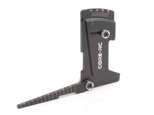 Core RC Alloy Camber-Ride Height Gauge - Black 4 Core RC Alloy Camber-Ride Height Gauge - Black - Image 2