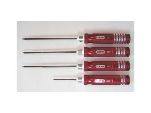 EDS Racing Products 4 Piece Allen Driver Set - Imperial 3 EDS Racing Products 4 Piece Allen Driver Set - Imperial