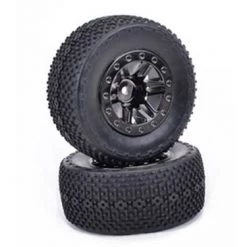 Core RC 1/10 Short Course Bar & Spike - Black Chrome (pr)