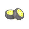 Core RC Buggy Rear Tire Set Yellow -EDS Racing Products Sales cra155 w