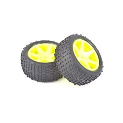 Core RC Buggy Rear Tire Set Yellow