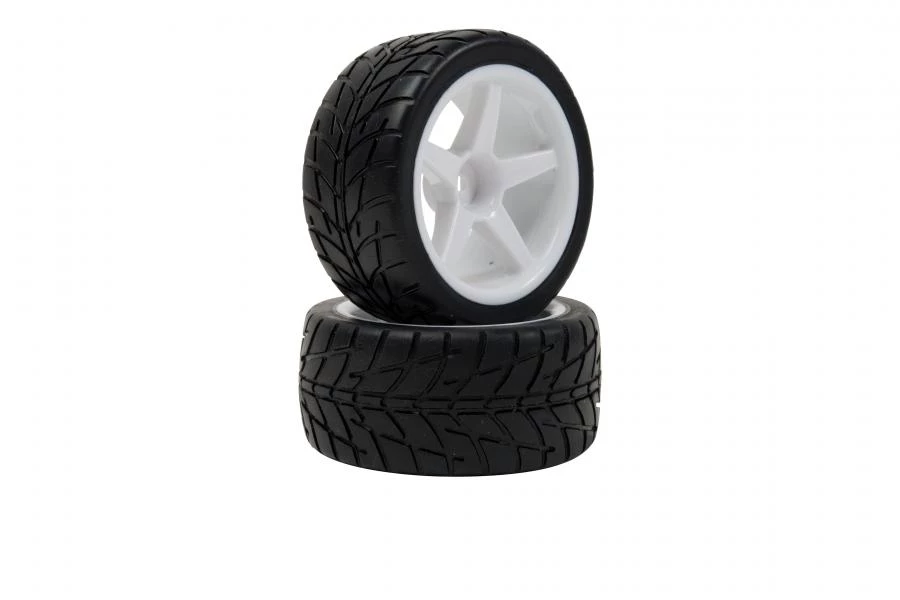 LRP VTEC 1/10 OffRoad Buggy Racing Slick Wheel Premounted Street Tire On White Wheel (1 Pair) Rear 3 LRP VTEC 1/10 OffRoad Buggy Racing Slick Wheel Premounted Street Tire On White Wheel (1 Pair) Rear